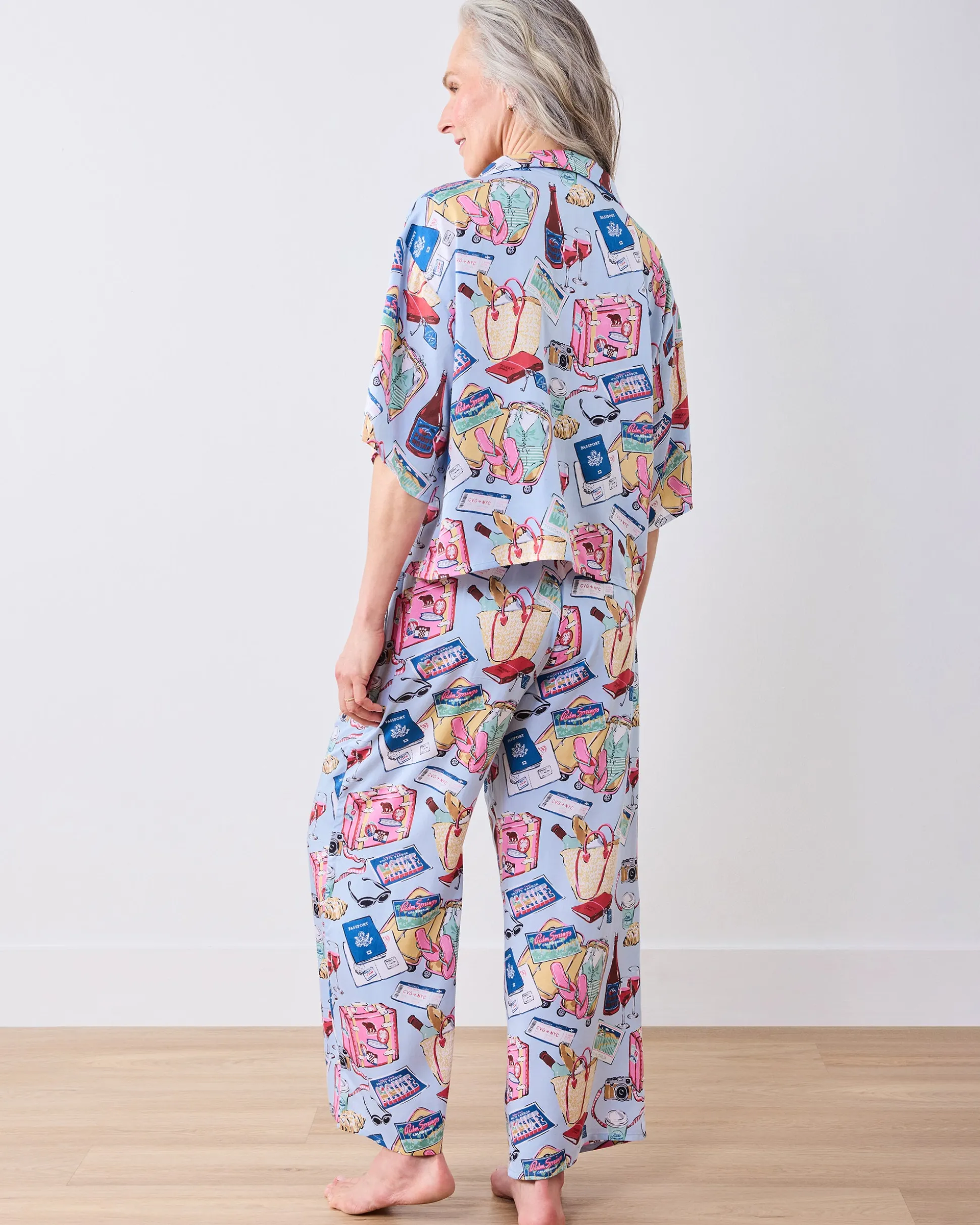 Petite Eco Satin Wildest Dreams Set in Emotional Baggage