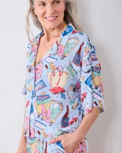Petite Eco Satin Wildest Dreams Set in Emotional Baggage