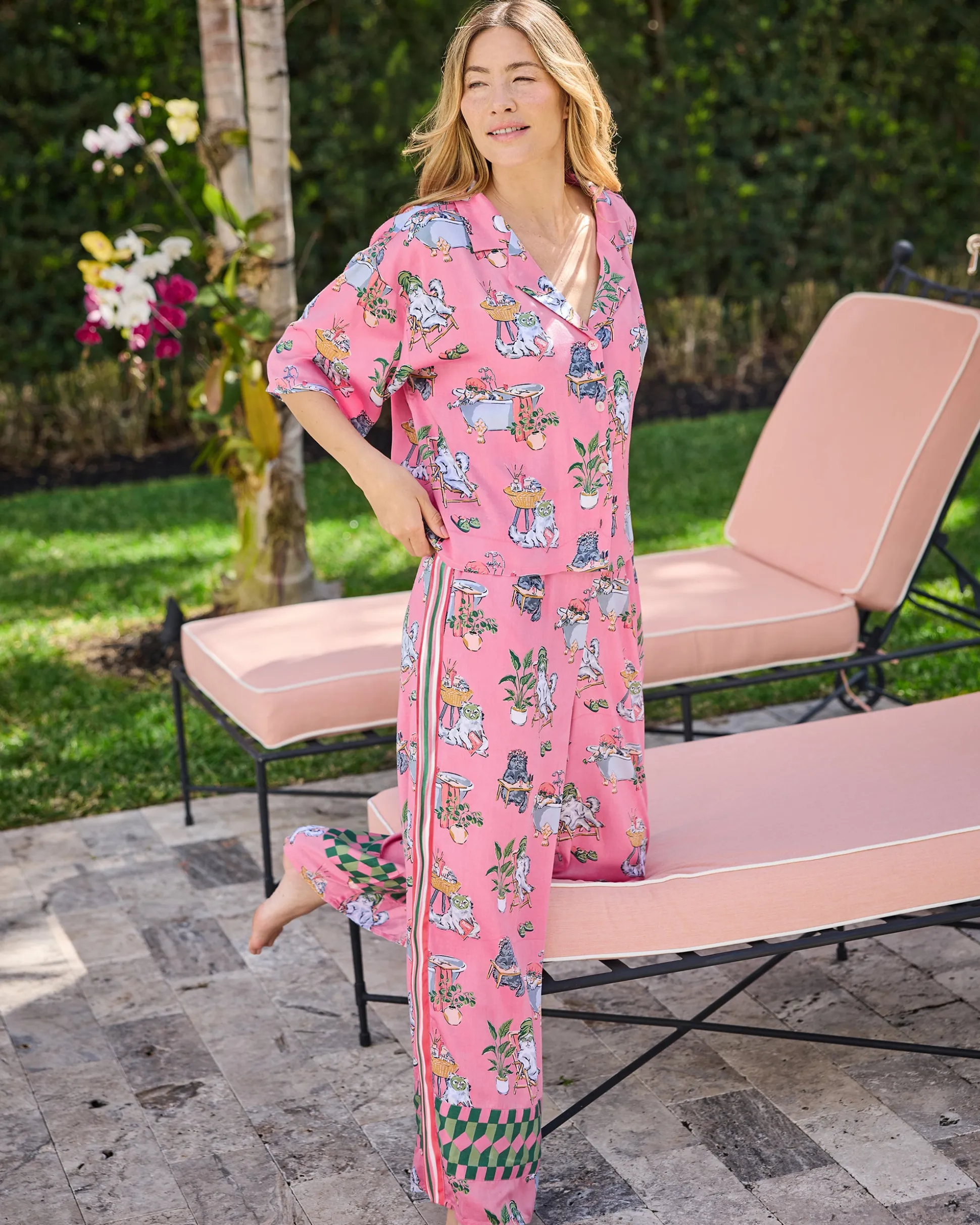 Petite Eco Satin Wildest Dreams Set in Spa Day