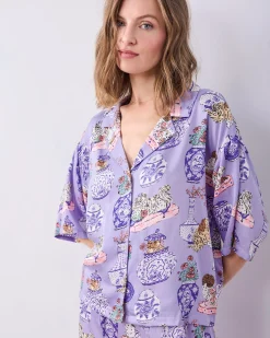 Petite Eco Satin Wildest Dreams Set in Fancy Dogs
