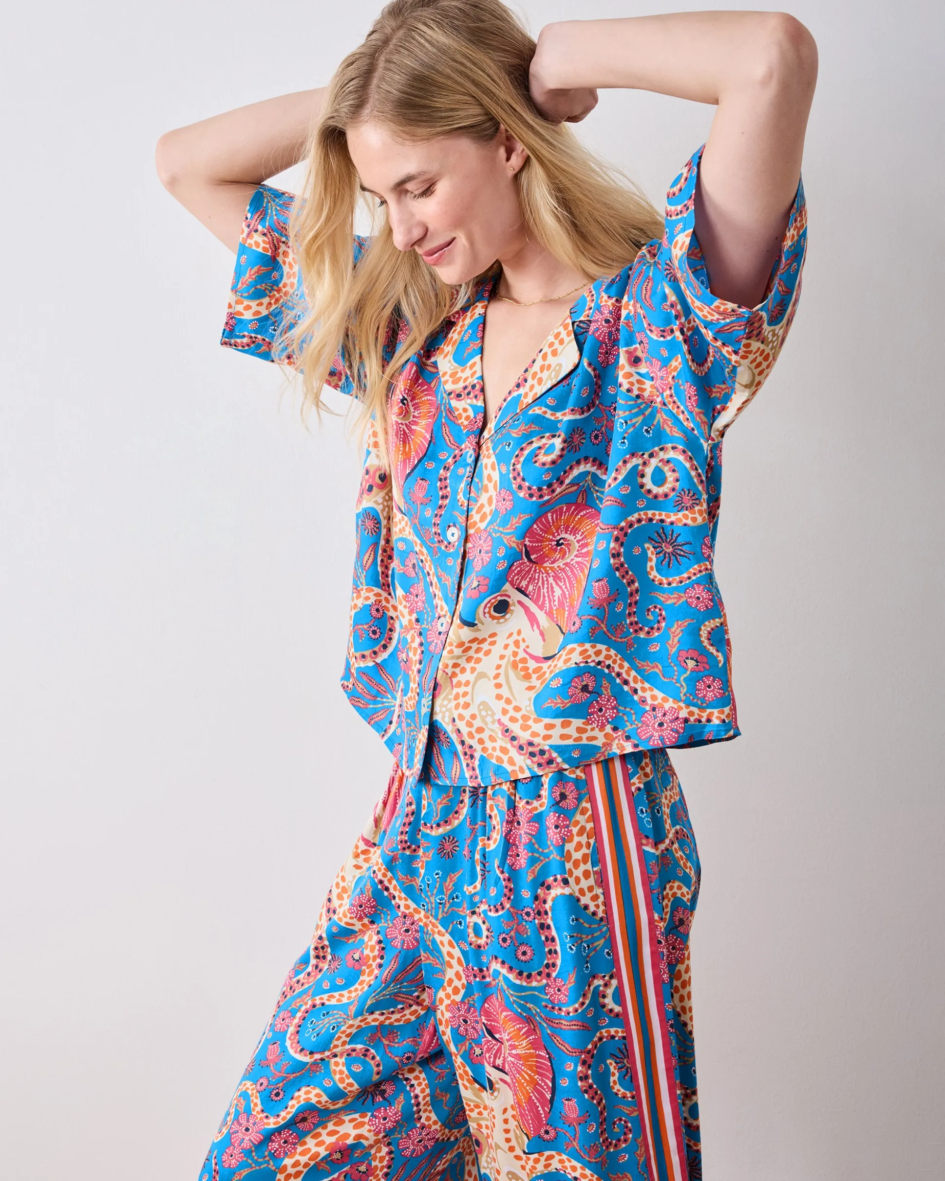 Petite Eco Satin Wildest Dreams Set in Octopus Isle