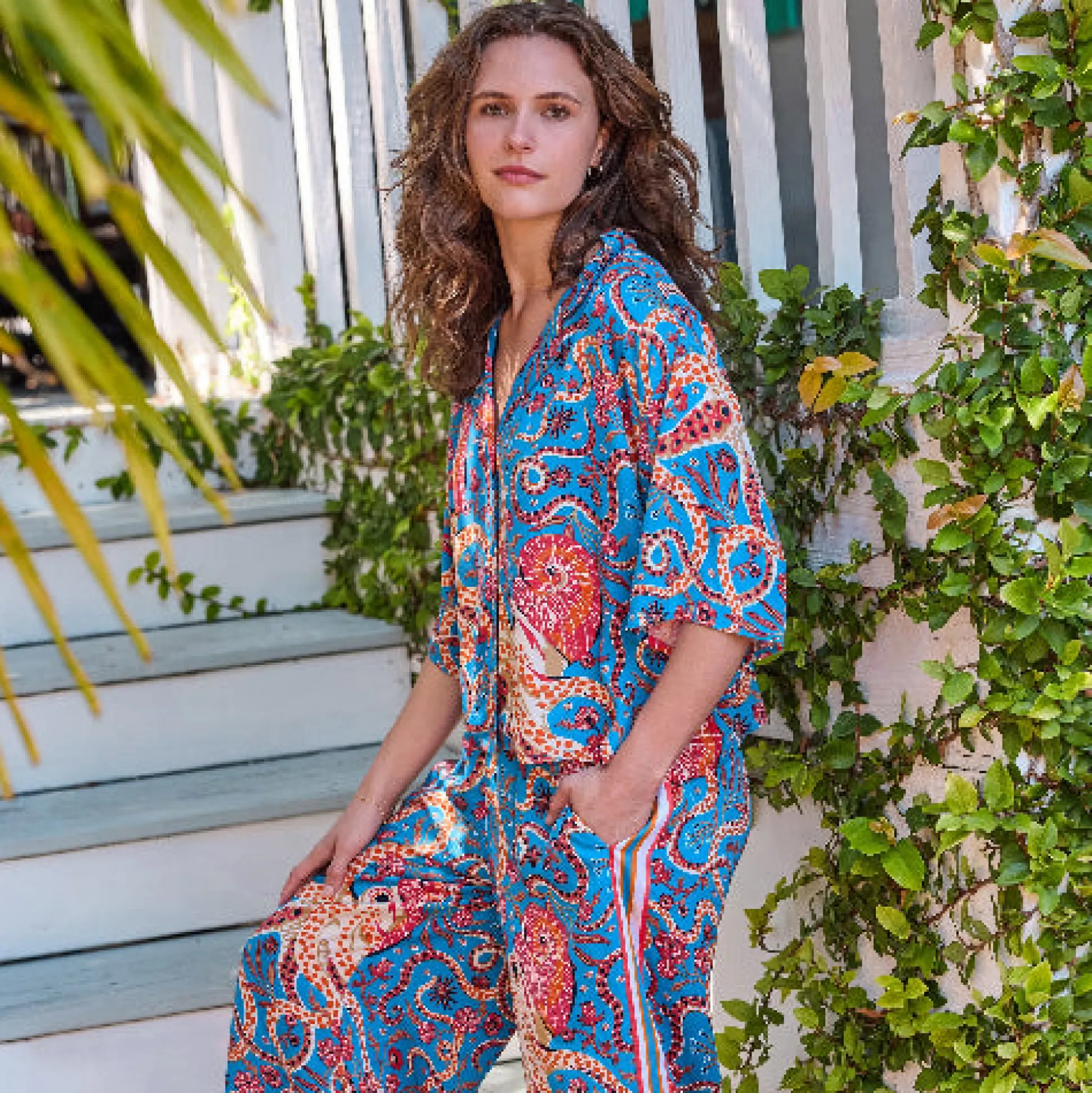 Petite Eco Satin Wildest Dreams Set in Octopus Isle