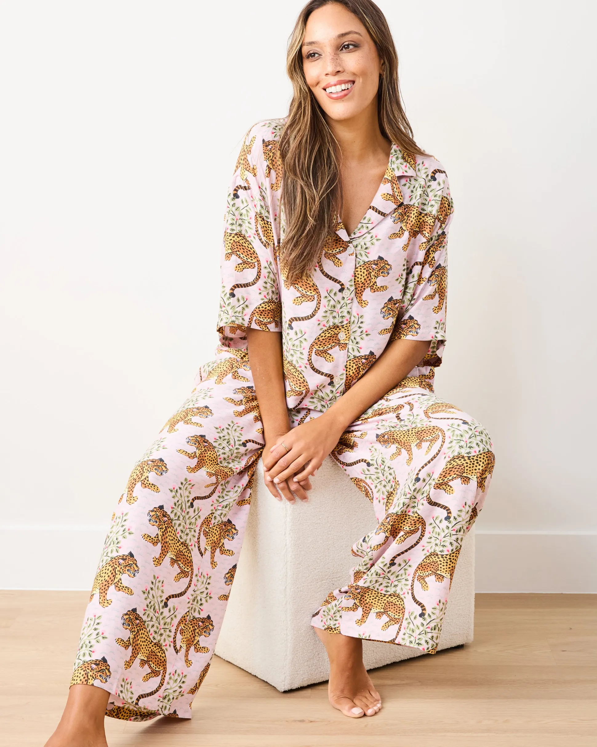 Petite Eco Satin Wildest Dreams Set in Bagheera