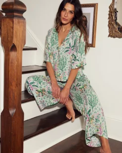 Petite Eco Satin Wildest Dreams Set in Camel's Courtyard