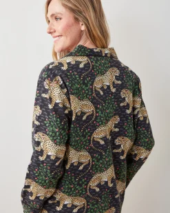 Petite Lightweight Flannel Long PJ Set in Bagheera