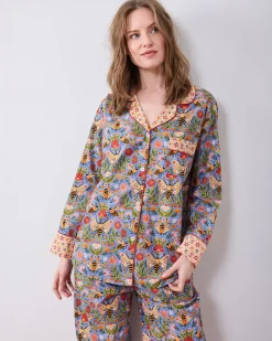 Petite Long PJ Set in Bee Tapestry