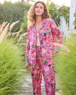 Petite Long PJ Set in Bird & Blossom