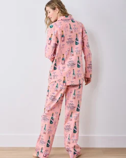 Petite Long PJ Set in Champagne Tower