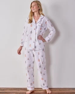 Petite Long PJ Set in Halloween Hounds