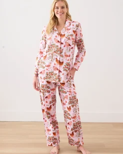 Petite Long PJ Set in Hen House