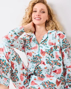 Petite Long PJ Set in Hen House