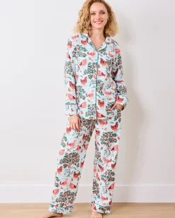 Petite Long PJ Set in Hen House