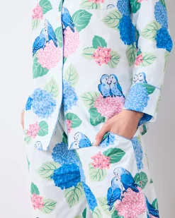 Petite Long PJ Set in Hydrangea Honeymoon