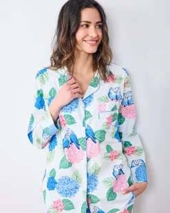 Petite Long PJ Set in Hydrangea Honeymoon