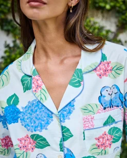 Petite Long PJ Set in Hydrangea Honeymoon