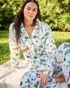 Petite Long PJ Set in Lucky Paws