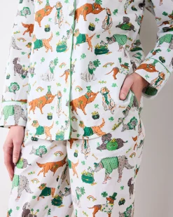 Petite Long PJ Set in Lucky Paws