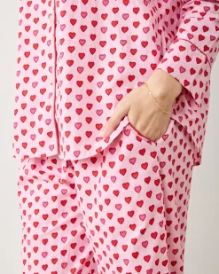 Petite Long PJ Set in Mini Candy Hearts