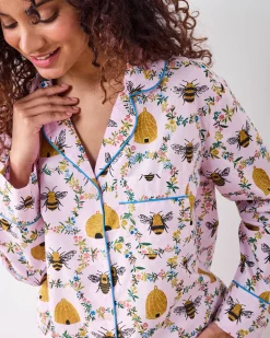Petite Long PJ Set in Sweet Bee
