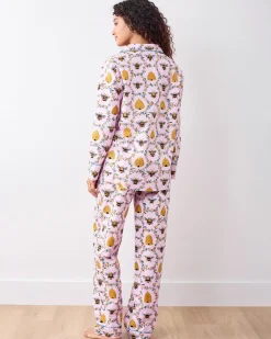 Petite Long PJ Set in Sweet Bee