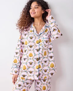 Petite Long PJ Set in Sweet Bee