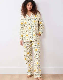 Petite Long PJ Set in Sweet Bee