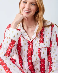 Petite Long PJ Set in Sweetheart Stripes