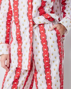 Petite Long PJ Set in Sweetheart Stripes