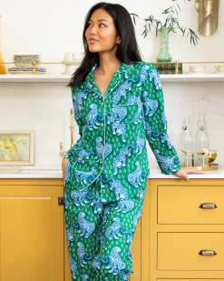 Petite Long PJ Set in Tiger Queen