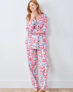 Petite Long PJ Set in Vintage Cakes