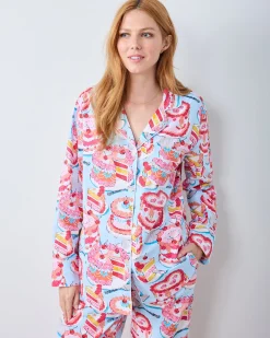 Petite Long PJ Set in Vintage Cakes