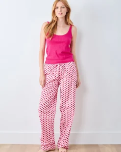 Petite PJ Pants in Mini Candy Hearts