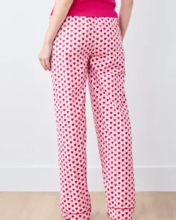 Petite PJ Pants in Mini Candy Hearts