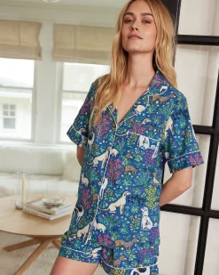 Petite Short PJ Set in Must Love Dogs