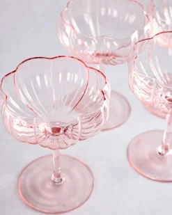 Pink Flower Coupe Set in Pink