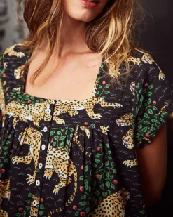 Pintuck Nightgown in Bagheera