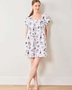 Pintuck Nightgown in Fur Ever Yours