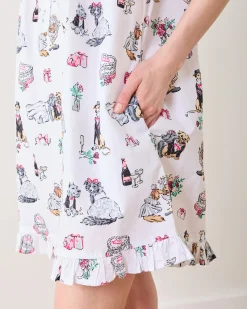 Pintuck Nightgown in Fur Ever Yours
