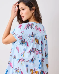 Pintuck Nightgown in Horse Show