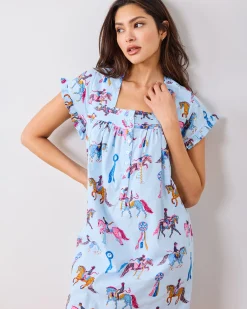 Pintuck Nightgown in Horse Show
