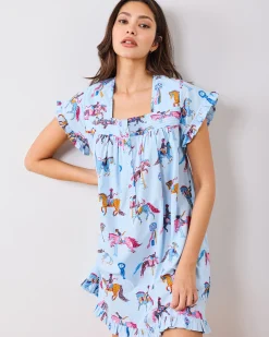 Pintuck Nightgown in Horse Show