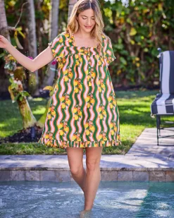 Pintuck Nightgown in Lemon Twist