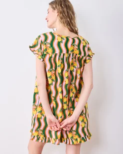 Pintuck Nightgown in Lemon Twist