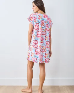 Pintuck Nightgown in Vintage Cakes