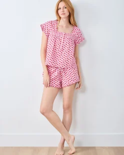Pintuck Short Set in Mini Candy Hearts