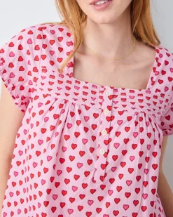 Pintuck Short Set in Mini Candy Hearts