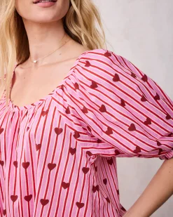 Piper Blouse in Sweethearts