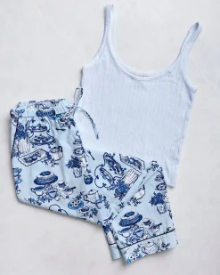 PJ Pants & Esme Tank Bundle in High Tea Toile
