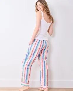 PJ Pants in Wavy Stripes