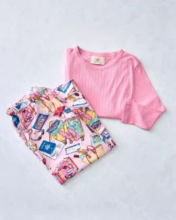 PJ Pants & Pointelle Long Sleeve Bundle in Emotional Baggage